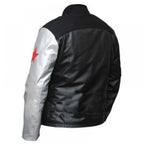 Civil War Winter Soldier Black Leather Bucky Barnes Jacket