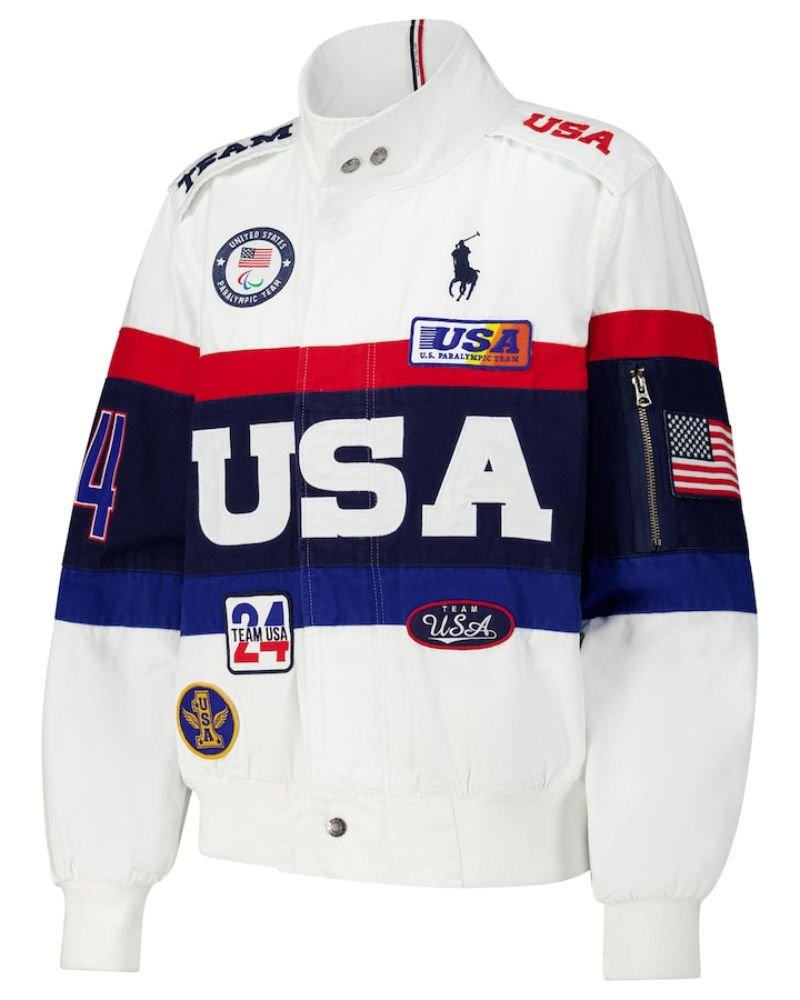 Olympic 2024 Paris Team USA Flagbearer Polo Ralph Lauren Closing Ceremony Jacket – Recreated Edition