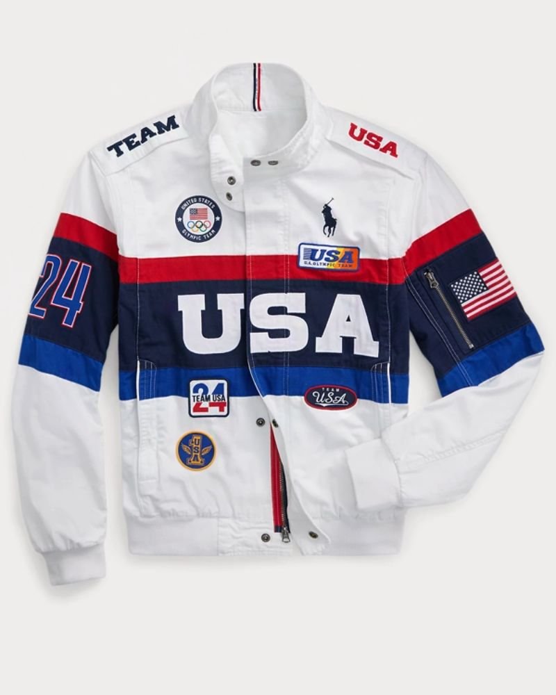Olympic 2024 Paris Team USA Flagbearer Polo Ralph Lauren Closing Ceremony Jacket – Recreated Edition