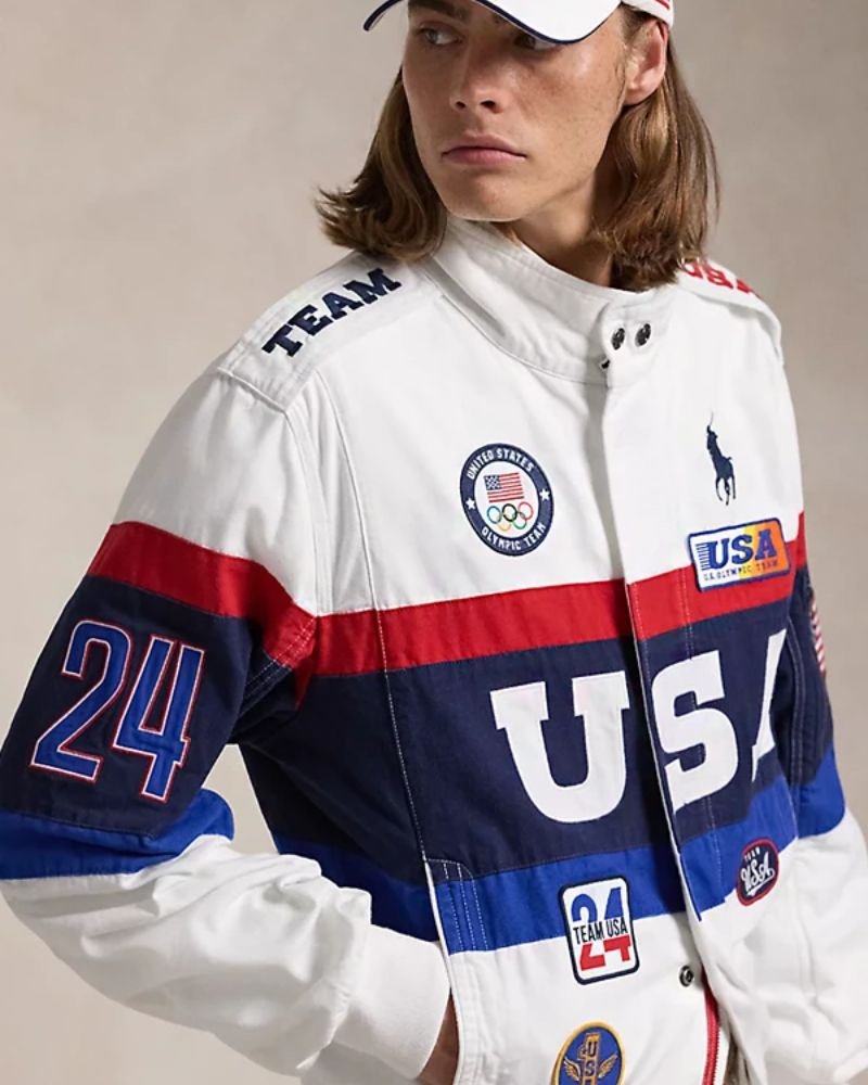 Olympic 2024 Paris Team USA Flagbearer Polo Ralph Lauren Closing Ceremony Jacket – Recreated Edition
