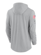 2024 Chicago Bears Salute to Service Long Sleeve Hooded T-Shirt - Recreated Inspired Edition