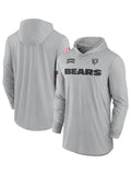2024 Chicago Bears Salute to Service Long Sleeve Hooded T-Shirt - Recreated Inspired Edition