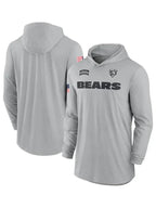 2024 Chicago Bears Salute to Service Long Sleeve Hooded T-Shirt - Recreated Inspired Edition
