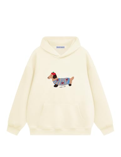 Aelfric Eden Cartoon Dog Hoodie Couple Hooded Sweatshirt Long Sleeve Pullover Oversized Hoodies 2026 Outfits