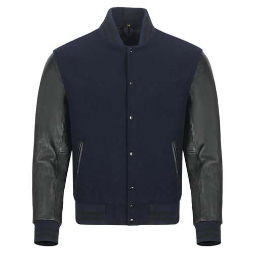 Varsity Jacket Baseball Letterman Jacket– Wool and Leather Premium Quality Unisex Basketball Jacket