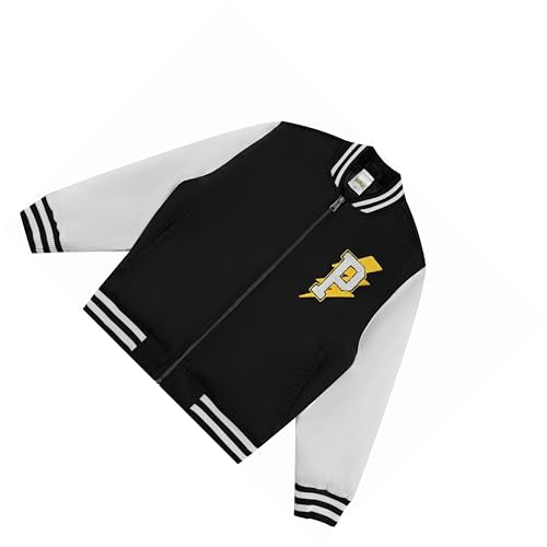 Pokemon Battle Ready Varsity Bomber Jacket for Boys - Toddler & Kids Bomber Jacket - Retro Style Zip-Up Kids Varsity Jackets