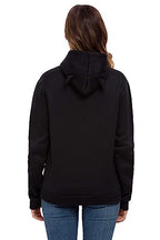 Women Teen Girls Hoodie Sweatshirt With Cute Cat Ear and Sleeping Cat Printed Pullover