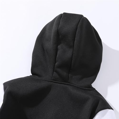 Kids Baseball Jackets Boys and Girls Fit Varsity Jacket Hooded Button Casual Lightweight Plain Cardigan School Coat