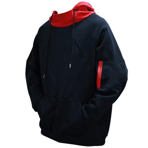 Men Cosplay Costume Hoodie 3D Novelty Hooded Pullover Sweatshirt Sweater Halloween for Adult