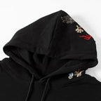 Niepce Inc Streetwear Men's Dragon Embroidered Heavyweight Graphic Hoodies
