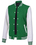 Decrum Bomber Varsity Jacket Women - Baseball Style Color Block Letterman