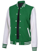 Decrum Bomber Varsity Jacket Women - Baseball Style Color Block Letterman