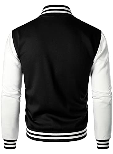 HOOD CREW Man’s Varsity Jacket Cotton Blend Letterman Jackets