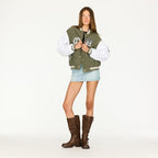 Forever 21 Women's Oversized Corduroy Bomber Jacket
