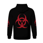 HEAPPER Kids Red Symbol Biohazard Radioactive Boys Girls Lightweight Kangaroo Pocket Hoodies