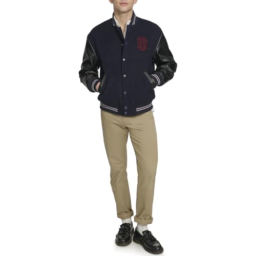 Tommy Hilfiger Men's Tommy Hilfiger Men's Mixed-media Bomber Jacket