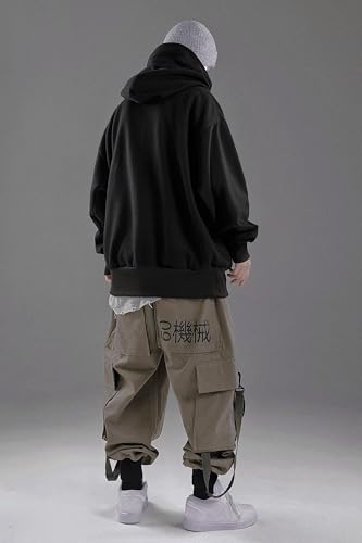 Niepce Inc Streetwear Men's Oversized Heavyweight Hoodie with Neck Gaiter