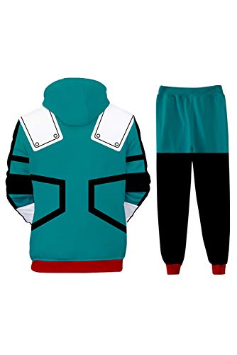 Unisex Adult Hoodie and Sweatpants Anime Cosplay Sweatshirt Pants Set
