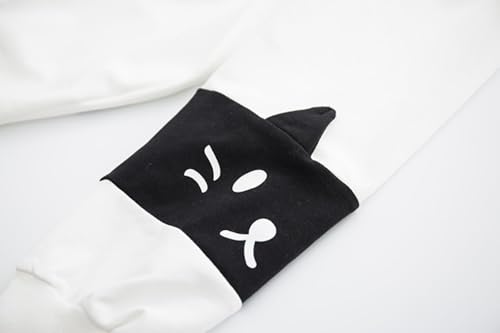 Women Kawaii Cat Ear Hoodie Cute Japanese Anime Hooded Sweatshirt Preppy Meow Graphic Pullover Clothes Fall Winter