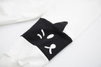 Women Kawaii Cat Ear Hoodie Cute Japanese Anime Hooded Sweatshirt Preppy Meow Graphic Pullover Clothes Fall Winter