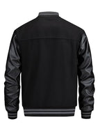 Men's Varsity Baseball Collar Letterman Bomer Jacket