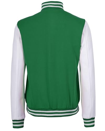 Decrum Bomber Varsity Jacket Women - Baseball Style Color Block Letterman