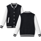 babyhealthy Men's Women's Varsity Baseball Jacket Casual Letterman Bomber Jacket Windbreaker Lightweight Jacket Coat