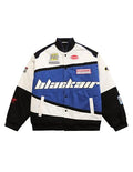 Vamtac Mens Varsity Baseball Jacket Bomber Cotton Vintage Racing Coats Streetwear with Pocket