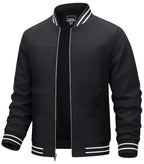 TACVASEN Mens Jacket Bomber Lightweight Windproof Coat for Daily Wear