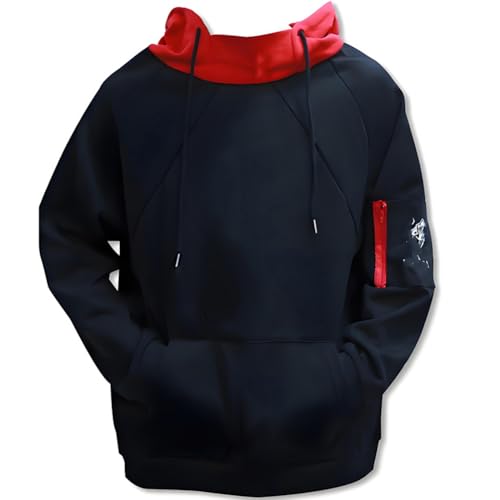 Men Cosplay Costume Hoodie 3D Novelty Hooded Pullover Sweatshirt Sweater Halloween for Adult