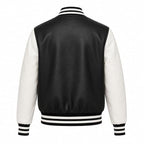 LOVE ME NOW Women’s Varsity Jacket | Long-Sleeve PU Vegan Leather