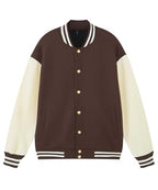 Men's Fashion Varsity Jacket Casual Cotton Blend Letterman Baseball Bomber Jacket