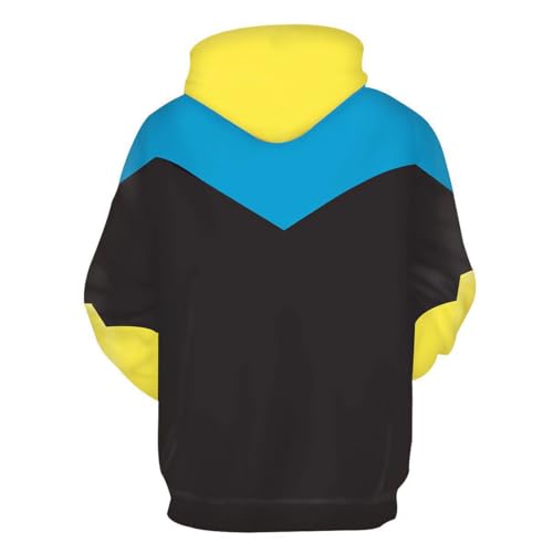 Adult Anime Cosplay Costume Novelty 3D Printed Hoodie Hero Cosplay Pullover Hoodie