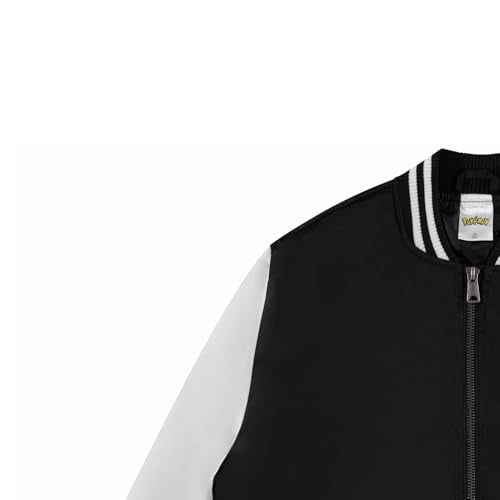 Pokemon Battle Ready Varsity Bomber Jacket for Boys - Toddler & Kids Bomber Jacket - Retro Style Zip-Up Kids Varsity Jackets
