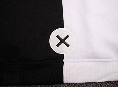 GK-O Black White Bear Hoodie Anime Cosplay Zip Up Jacket Unisex