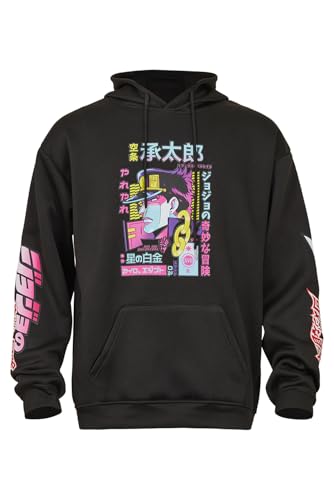 Toitaly Jotaro Kujo Hoodie Jotaro Kujo Cosplay Noriaki Kakyoin Costume Long Sleeve for Adult Black Hoodie Outfit
