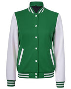 Decrum Bomber Varsity Jacket Women - Baseball Style Color Block Letterman