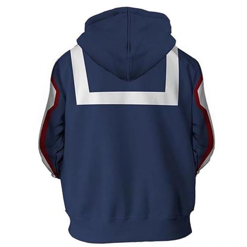 XIAMUSZ Anime Costume Academia Hoodie Cosplay Pullover Sweatshirt