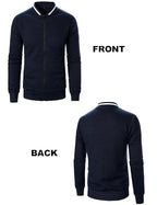 Men's Lightweight Jackets Casual Light Jackets for Men Waffle Bomber Jacket Varsity Coat with Zipper