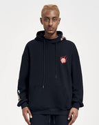 Niepce Inc Streetwear Men's Dragon Embroidered Heavyweight Graphic Hoodies