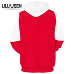 LILLIWEEN Unisex 3D Printed Hoodie Adult Cosplay Costume Pullover Sweatshirts Halloween Cosplay Jacket for Men Women