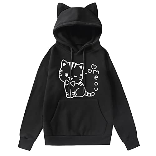 Cat Hoodies for Women Teen Girls