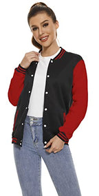 Yuji Itadori Women Varsity Jacket Baseball Lightweight Outwear Fleece Coat Button Down Clothes
