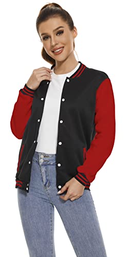 Yuji Itadori Women Varsity Jacket Baseball Lightweight Outwear Fleece Coat Button Down Clothes