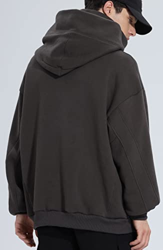 Men’s Fleece Hoodie Sweatshirts with Built in Gaiter Warm Pullover