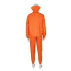 Qosivfey Men's adult sports suit 2-piece hoodie sportswear suit fashion sportswear suit with wig glasses