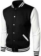 HOOD CREW Man’s Varsity Jacket Cotton Blend Letterman Jackets