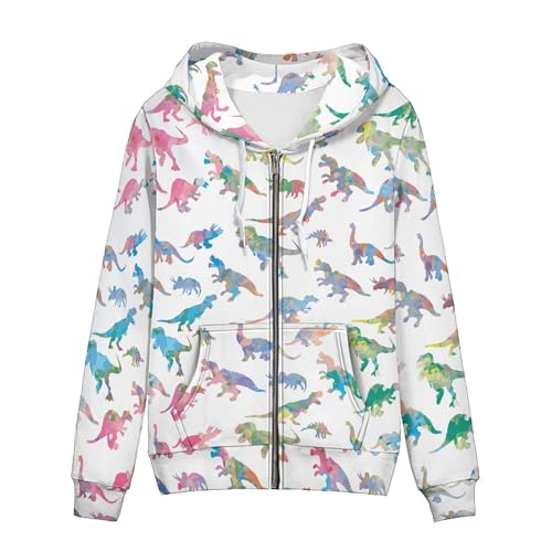 Grapgicjoy Zip Up Hoodies For Women Printed Zipper Hoodie Sweatshirt Casual Long Sleeve Fall Thin Jacket Coat