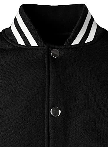 HOOD CREW Man’s Varsity Jacket Cotton Blend Letterman Jackets