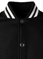 HOOD CREW Man’s Varsity Jacket Cotton Blend Letterman Jackets